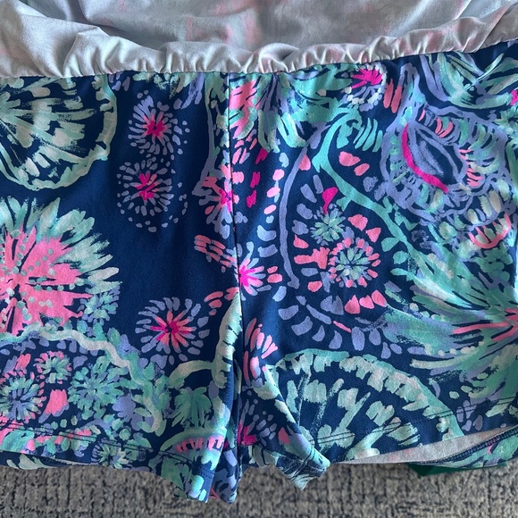 LILLY PULITZER Lana Skort Romper In Deep Indigo Gypsea Girl Size L - Picture 6 of 6